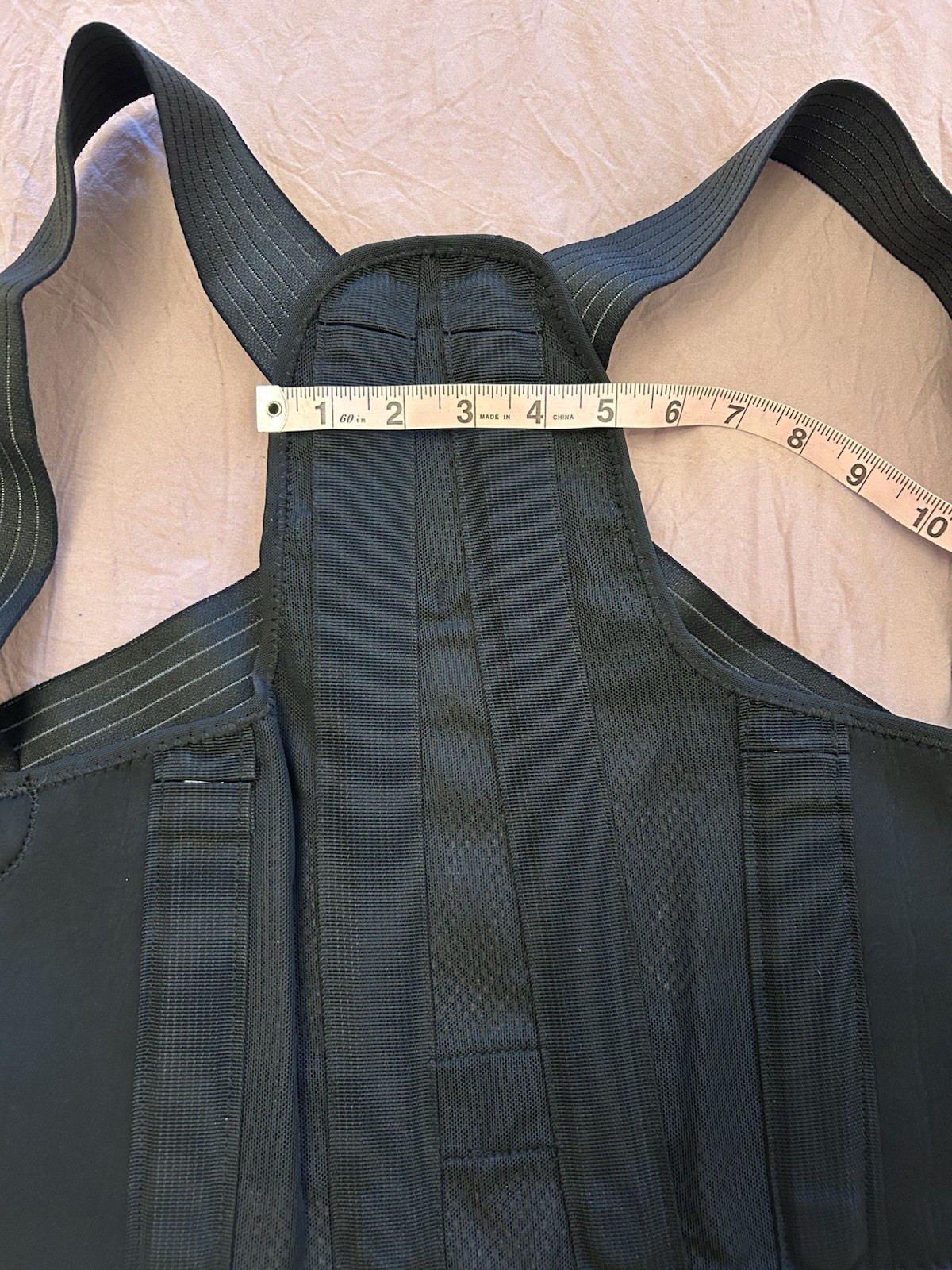 JANUSTAR Adjustable Posture Corrector Brace Black Size M Back Support
