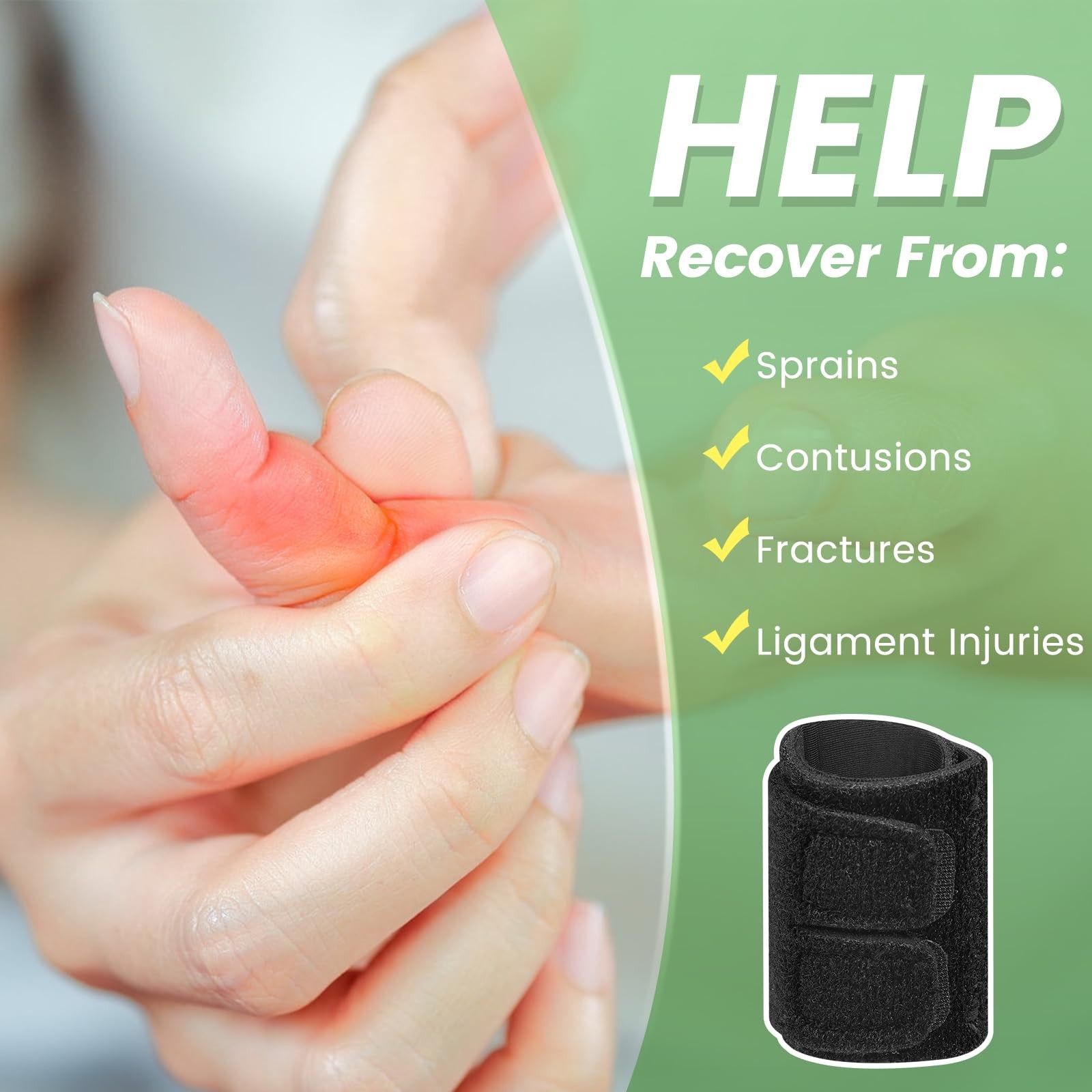 Finger Splint Buddy Straps, 2PCS