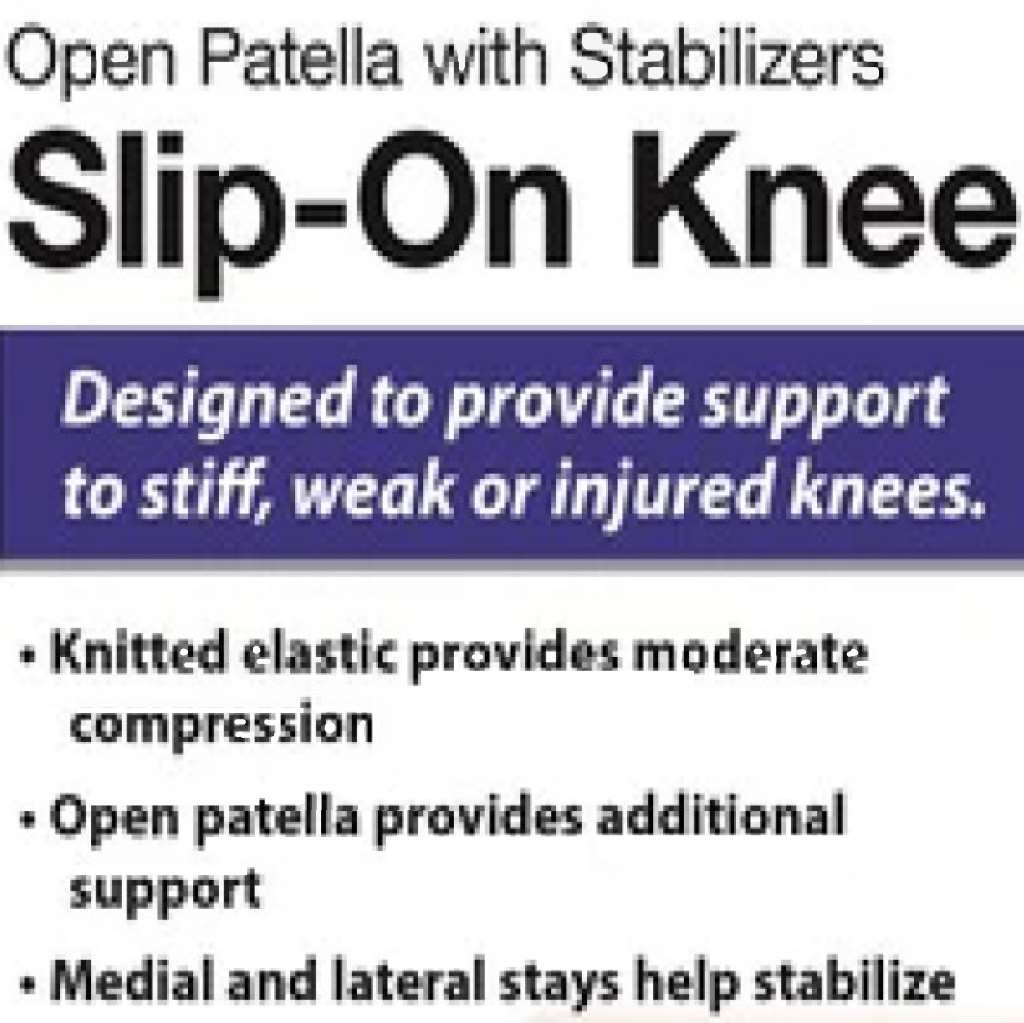 GNP Open Patella w/Side Stabilizers Slip-On Knee Brace Medium