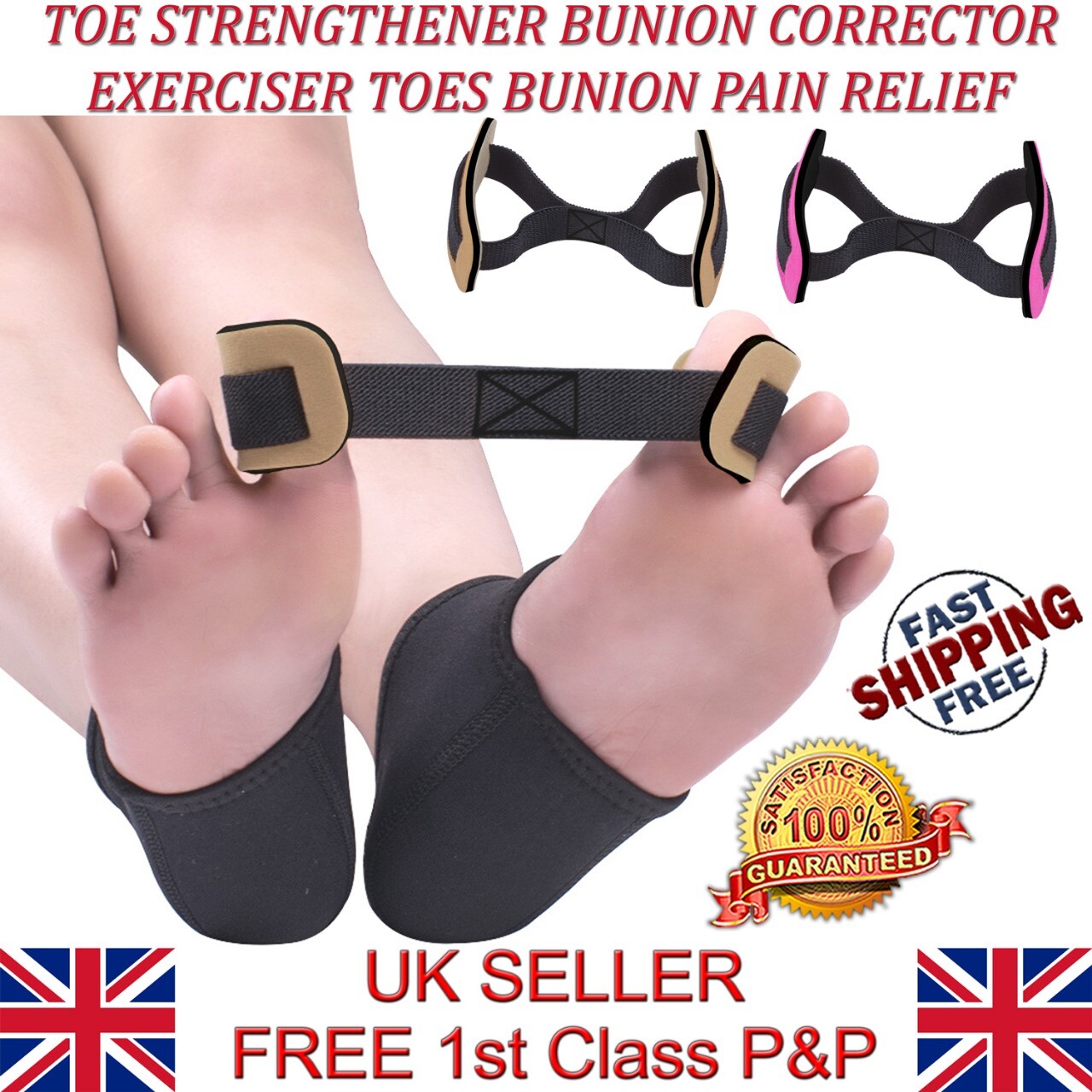 LTG Toe Bunion Exercise Big Toes Straightener Exerciser Hallux Valgus Corrector