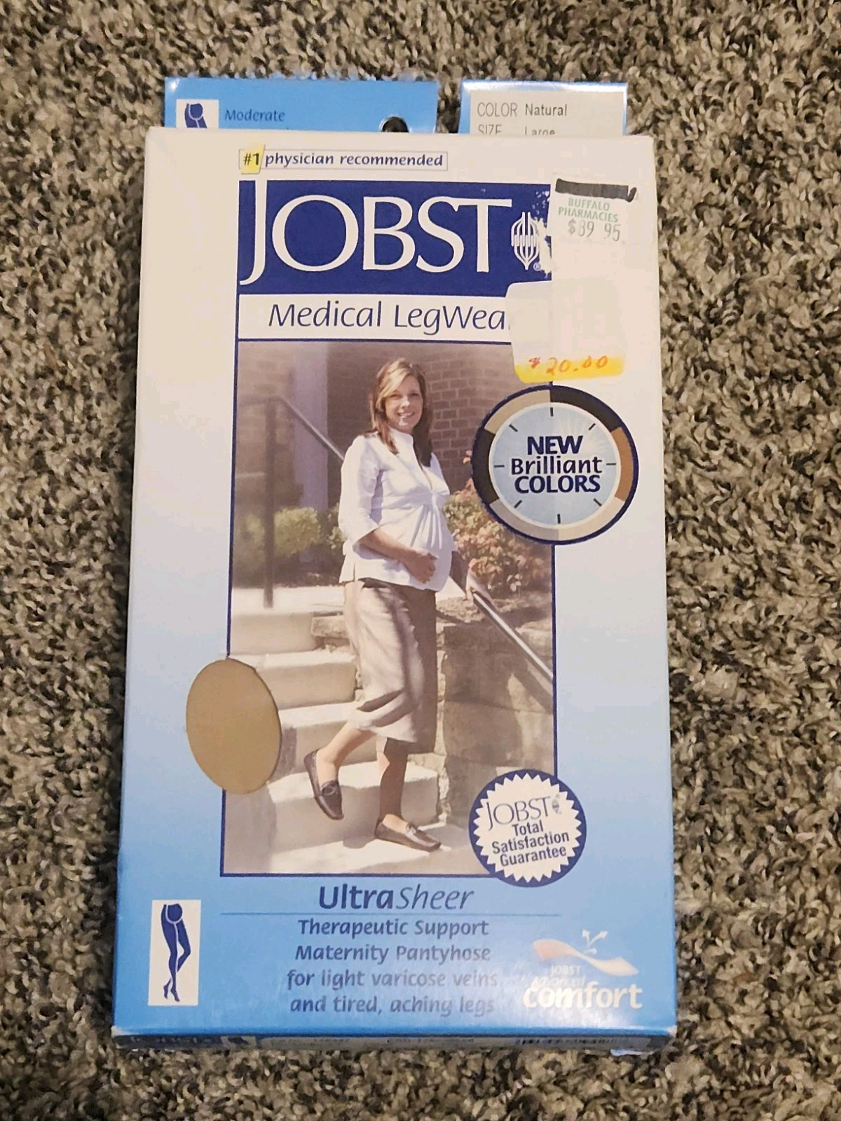Jobst UltraSheer COLOR NaturalSIZE LargeSTYLEMaternity CT