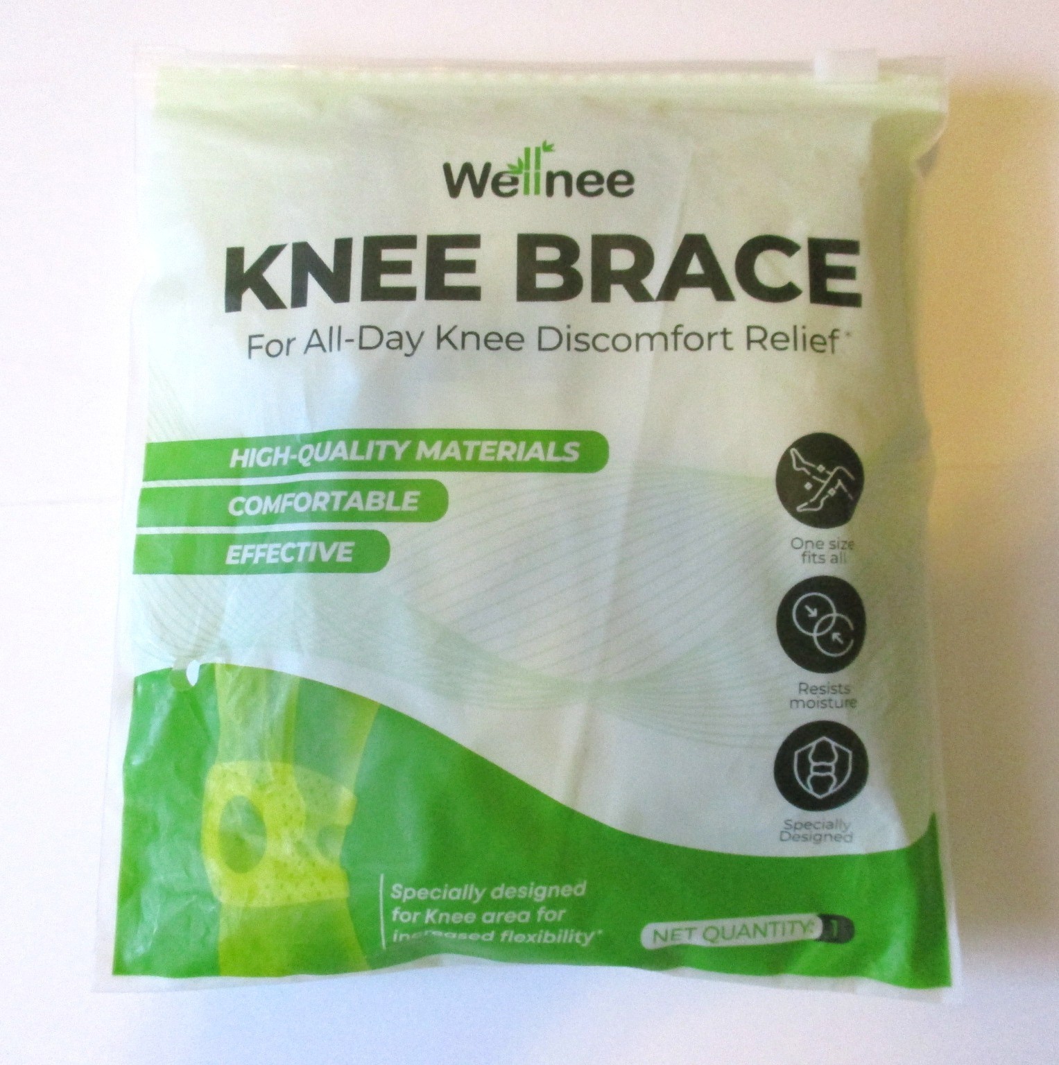 Wellnee Knee Brace – Adjustable – One Size Fits All