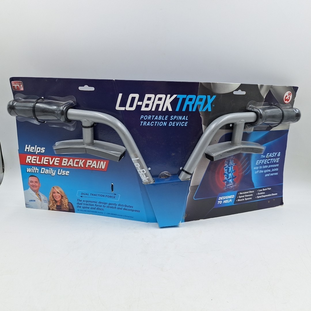 Lo-Bak Trax Portable Spinal Traction Device w/ Instructional DVD AS SEEN ON TV
