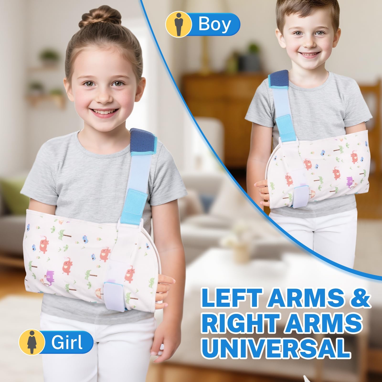 Arm Sling for Children – Adjustable Shoulder Immobilizer for Boys Girls Clavi…