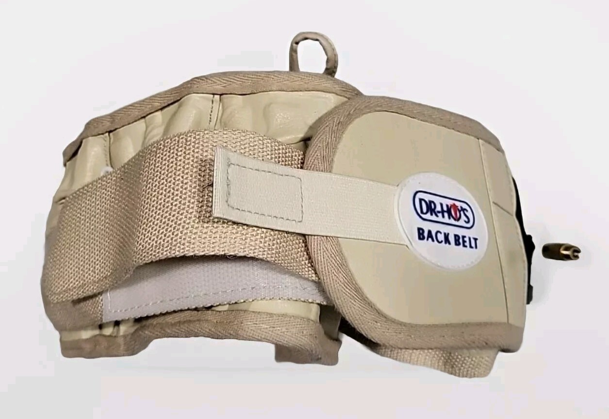 DR-HO’S Beige Adjustable Stretch Compression 2 In 1 Back Pain Relief Belt Size A