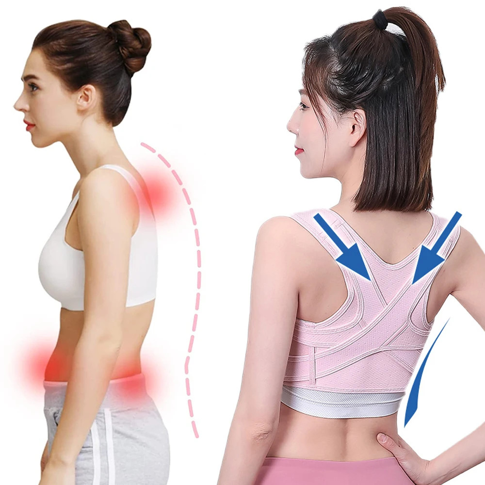 Posture Corrector Adjustable Upper Back Brace Breathable Back Support