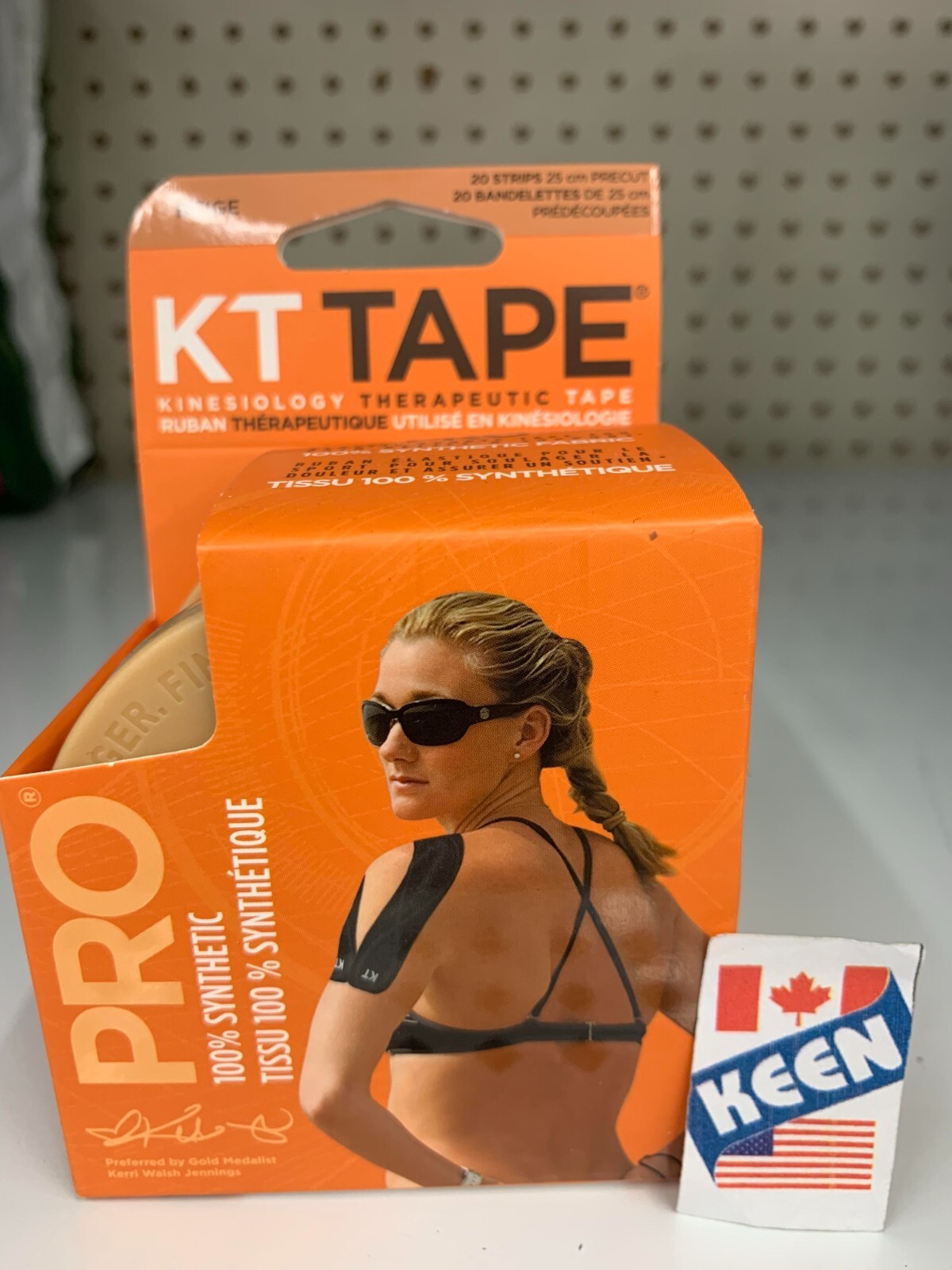 AiWaWa CA, BEIGE, KT CANADA PRO Elastic Sports Tape 20 Strips