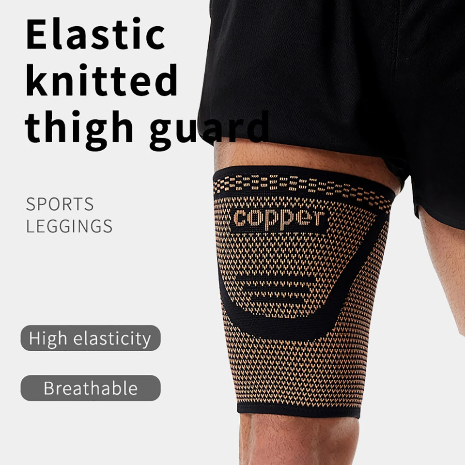 1Pcs High Elasticity Thigh Support Breathable And Sweat-wicking Shock-abs