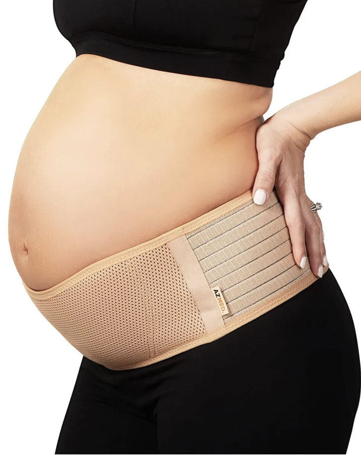 AZMED Maternity Belly Band for Pregnant Women Pregnancy Belly Support Band OS