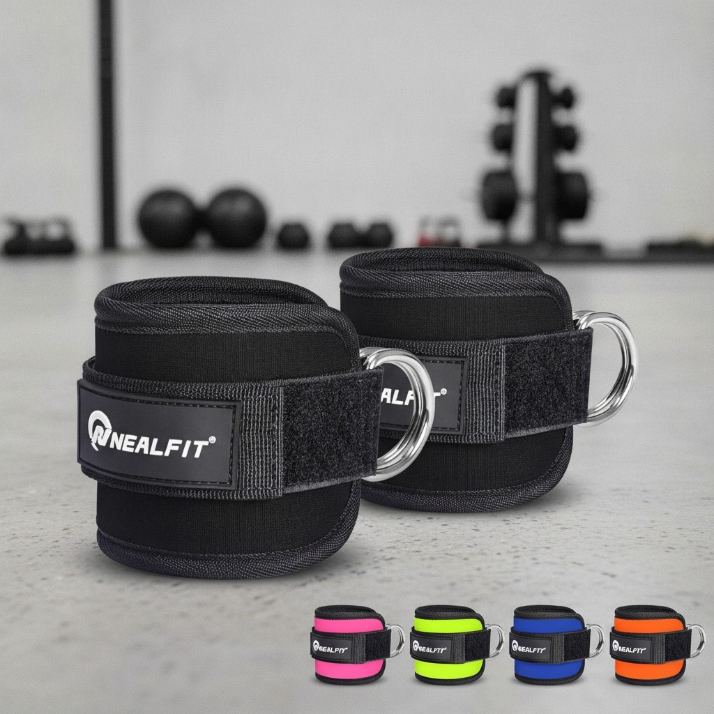 Neoprene Gym Ankle Straps Pair for Leg & Glute Workouts