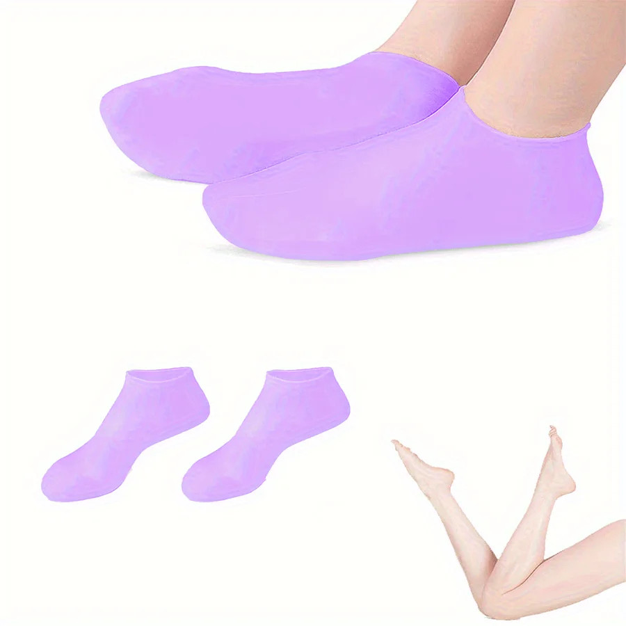 A pair of silicone foot care socks, women’s moisturizing and anti-cracking foot