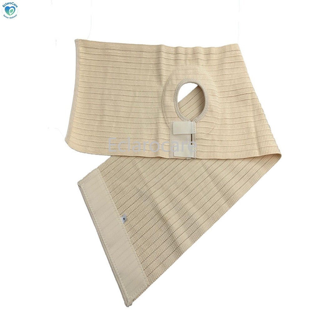 Ostomy Belt Stoma Support Belt Covers with Hole/Opening Adjustable for Men Women