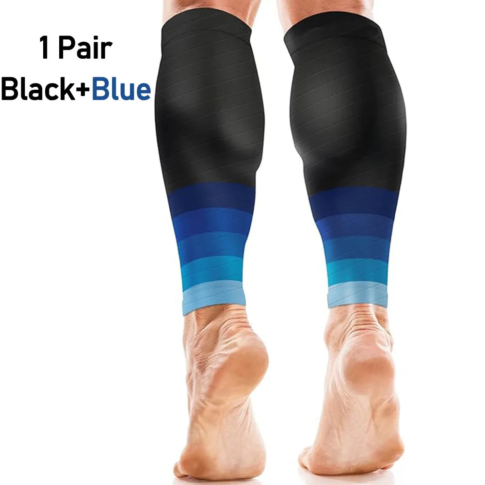 1Pair Calf Support Compression Sleeves for Women Men Running 20-30Mmhg Footless