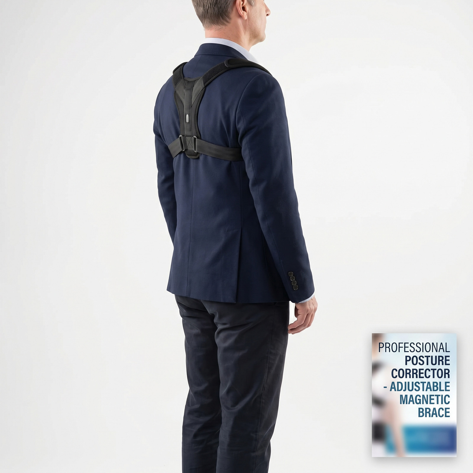 Magnetic Posture Corrector Back Brace Belt Men Women Adjustable Pain Relief