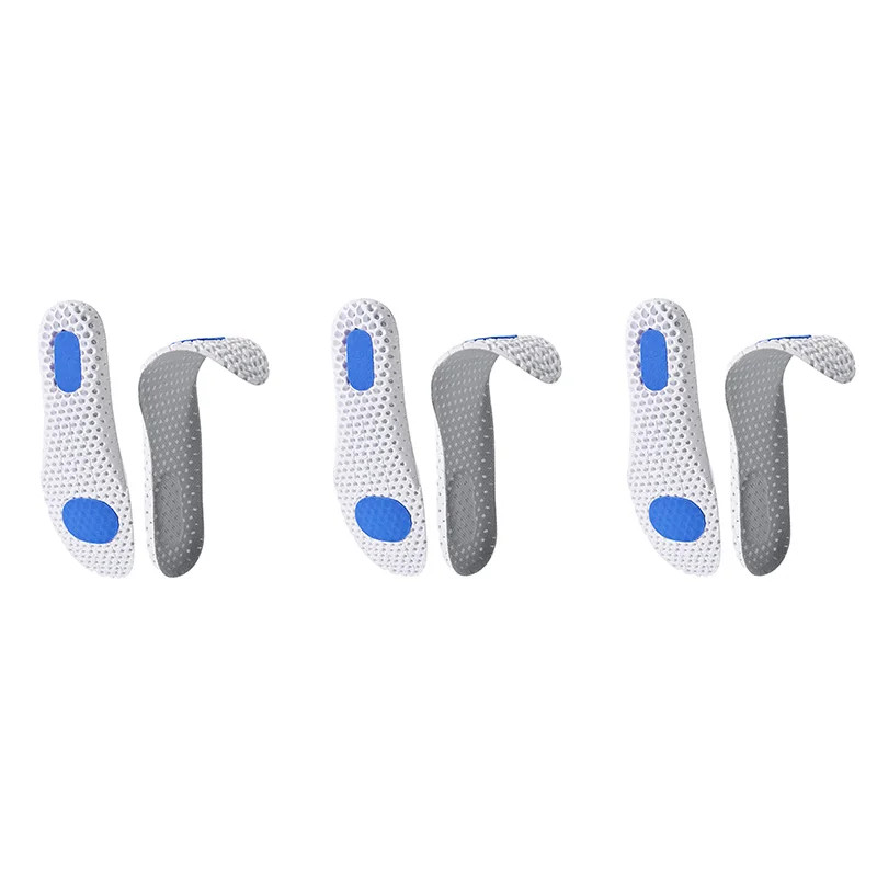 3Pairs/6Pairs Memory Foam Insoles For Shoes Sole Mesh Deodorant Breathable Cushi
