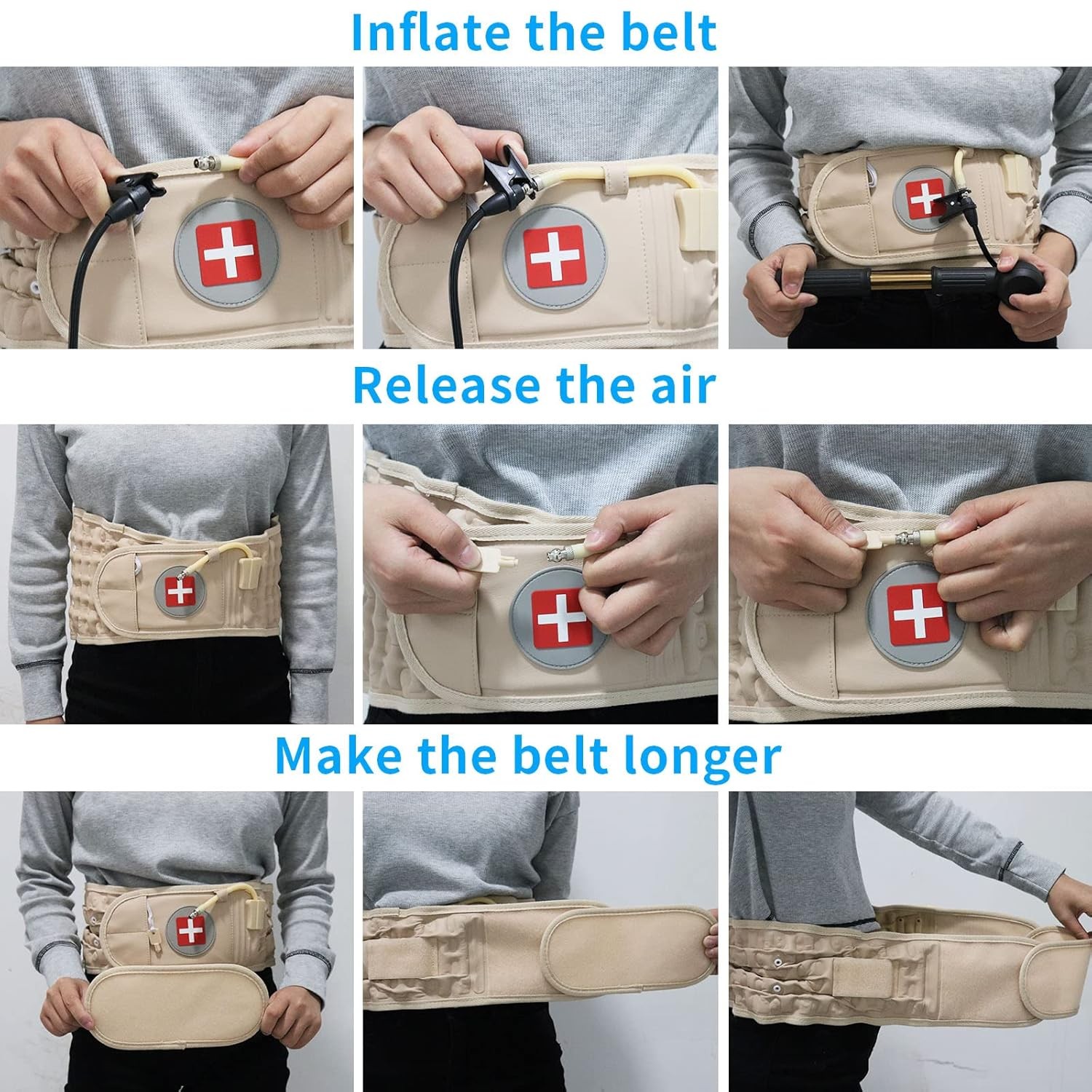 Decompression Back Belt Lumbar Support Belt for Men Women Lower Back Pain Relief