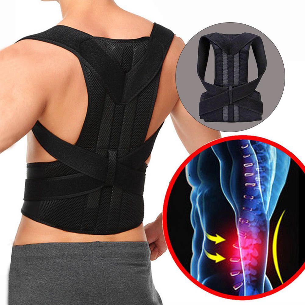 Spinal Brace Support Spine Recover Orthotics Kyphosis Posture Corrector US STOCK