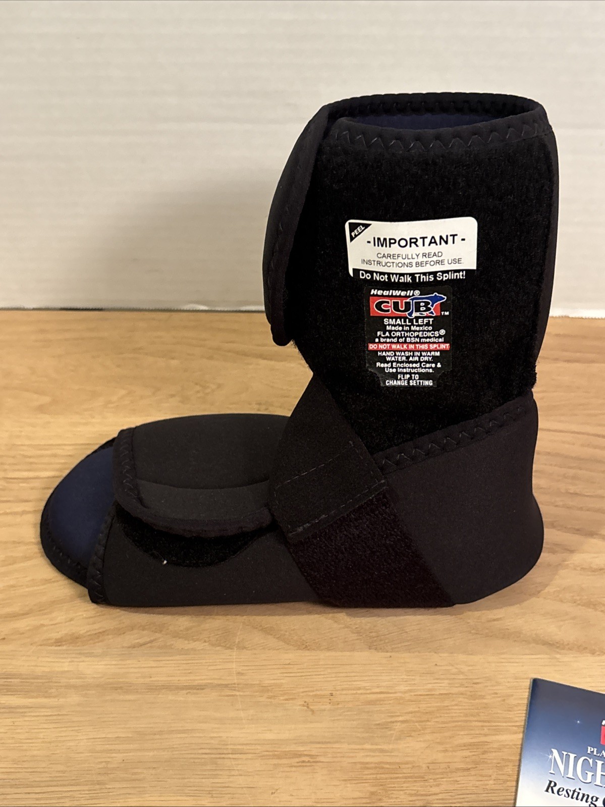 HealWell Cub Plantar Fasciitis Night Splint Size Small Left Foot New