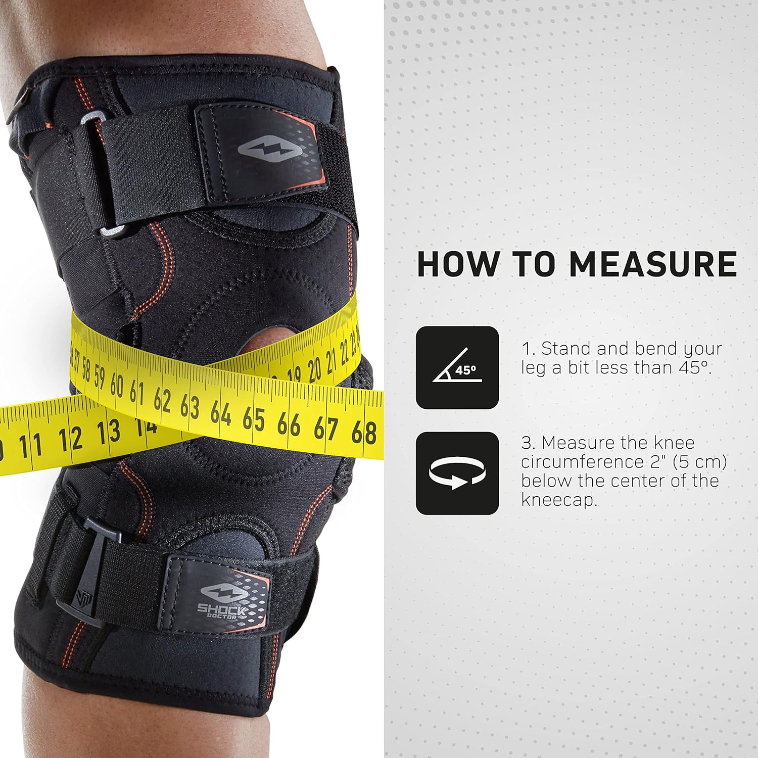 872 Knee Brace, Knee Support for Stability, ACL/PCL Injuries, Patella Support, P