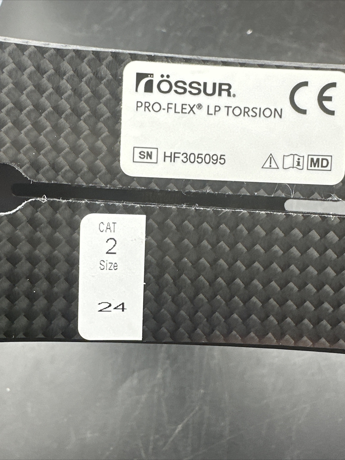 ossur pro-flex Lp Torsion prosthetic foot. Size 24. category 2. Right Foot