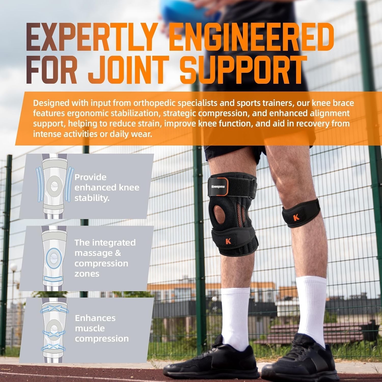 【Enhanced Version】2-in-1 Professional Knee Brace for Pain Relief,Adjustable K…