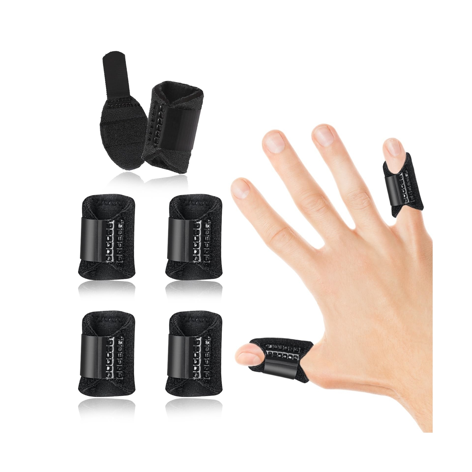 5Pcs Thumb Finger Splints, Finger Brace for Trigger Finger – Broken Finger – …