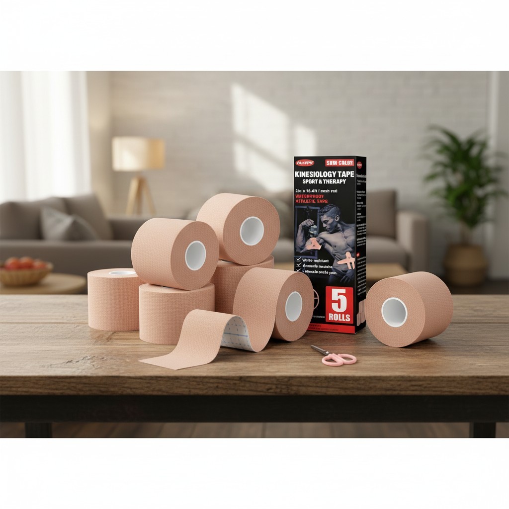 5 Roll Kinesiology Tape Athletic Muscle Support Sport Elastic Physio Therapeutic
