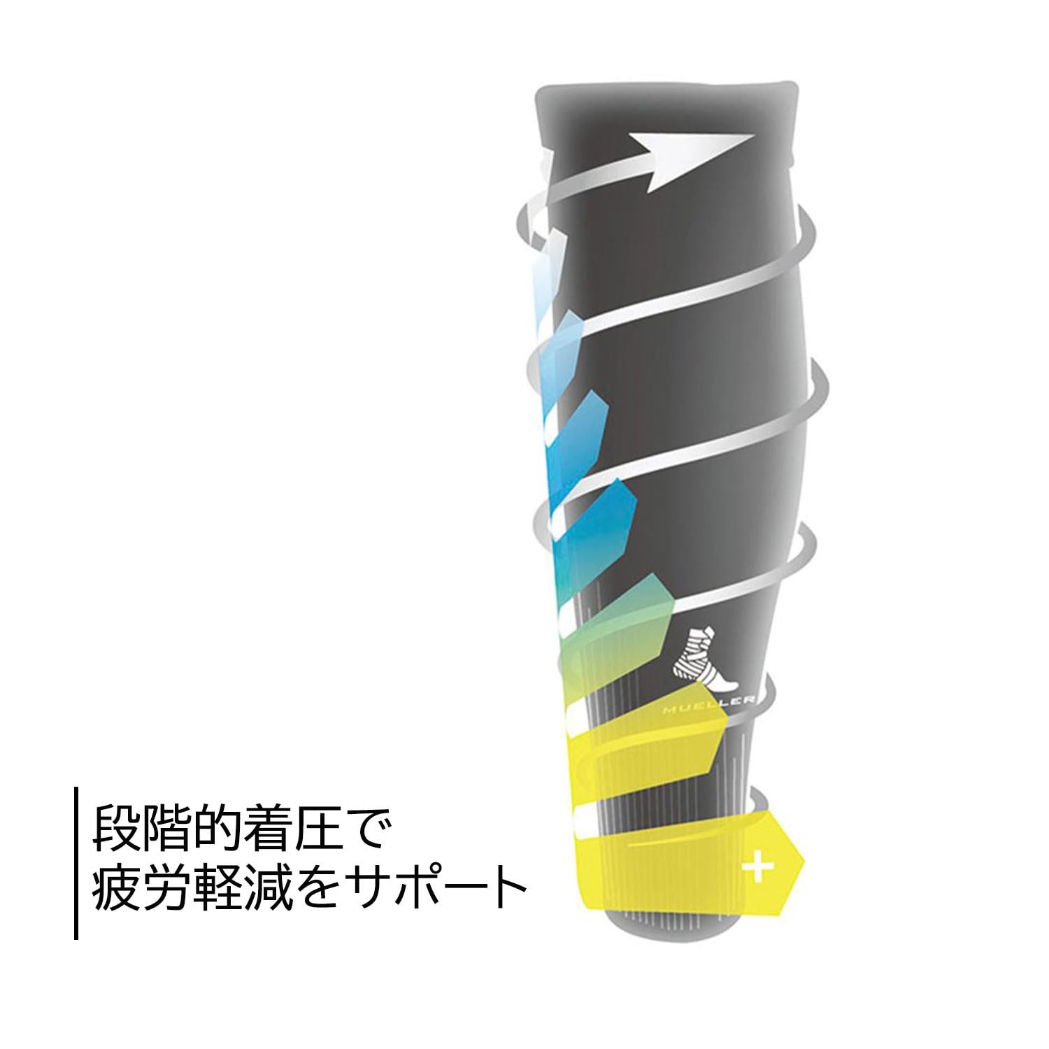 Mueller Grad Performance Comp Calf Sleeve – 1 Pr ( 4502X )
