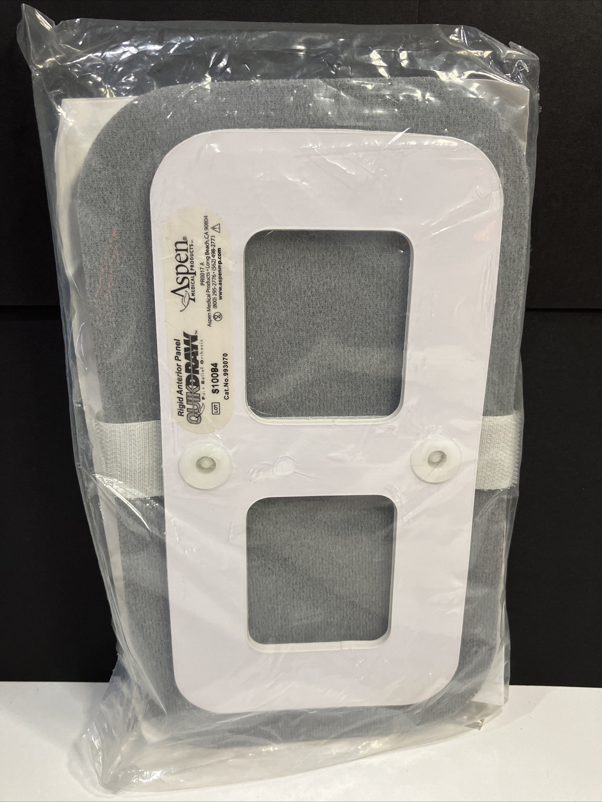Aspen Medical QUIKDRAW Rigid Anterior Panel 993070 – New In Plastic