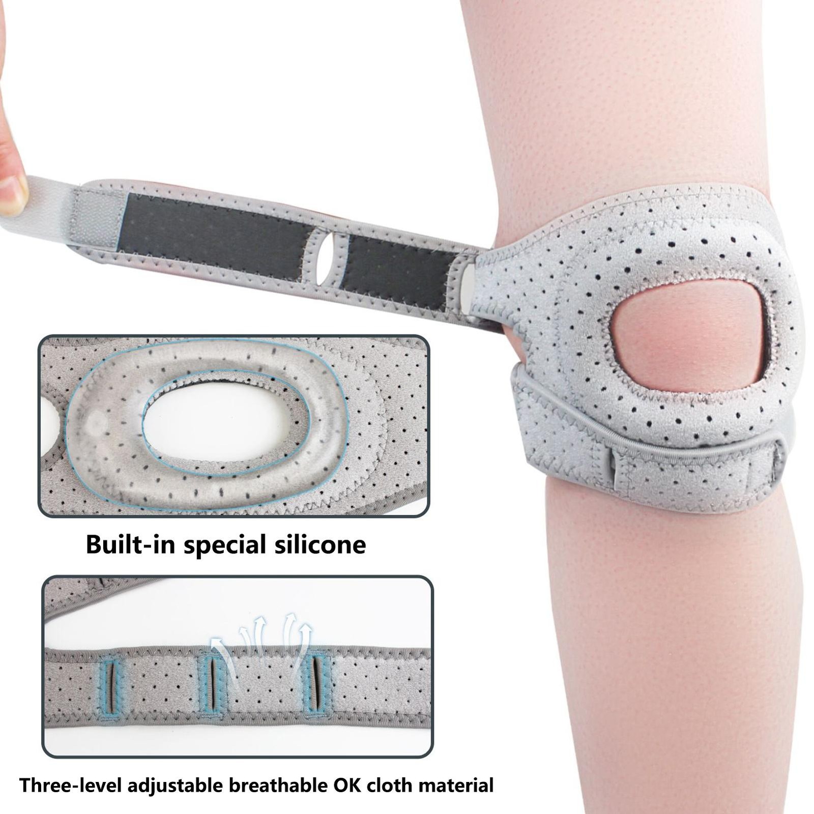 Adjustable Patella Knee Brace Patella Protector Sports Knee Brace Tennis Ball
