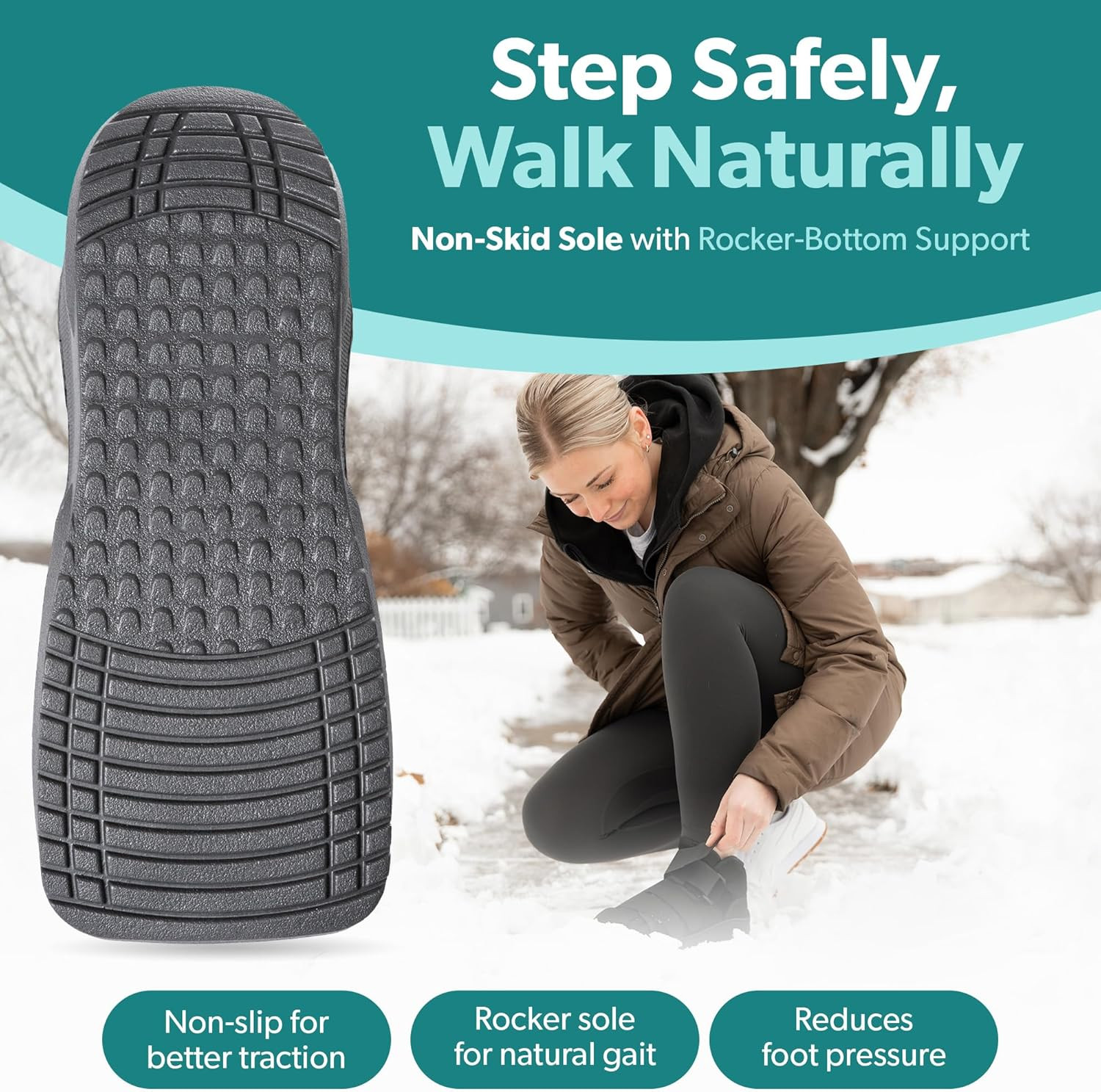 Braceability Closed Toe Medical Walking Shoe – Lightweight Broken Toe Cast Boot,