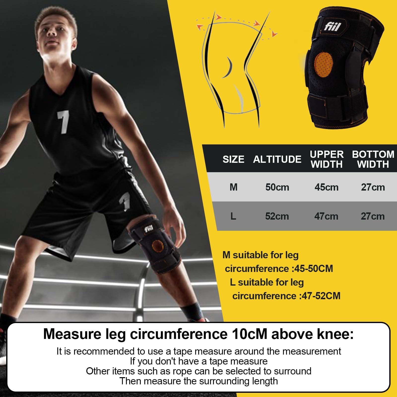 Adjustable Hinged Knee Brace Meniscus Tear Stable Support of The Decompression K