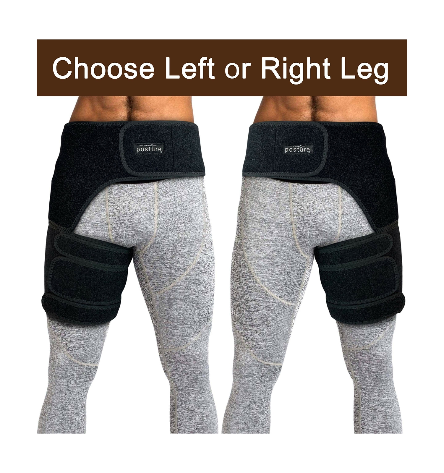 Vriksasana Groin Hip Brace | Sciatica Support Wrap | Hamstring Compression Sl…