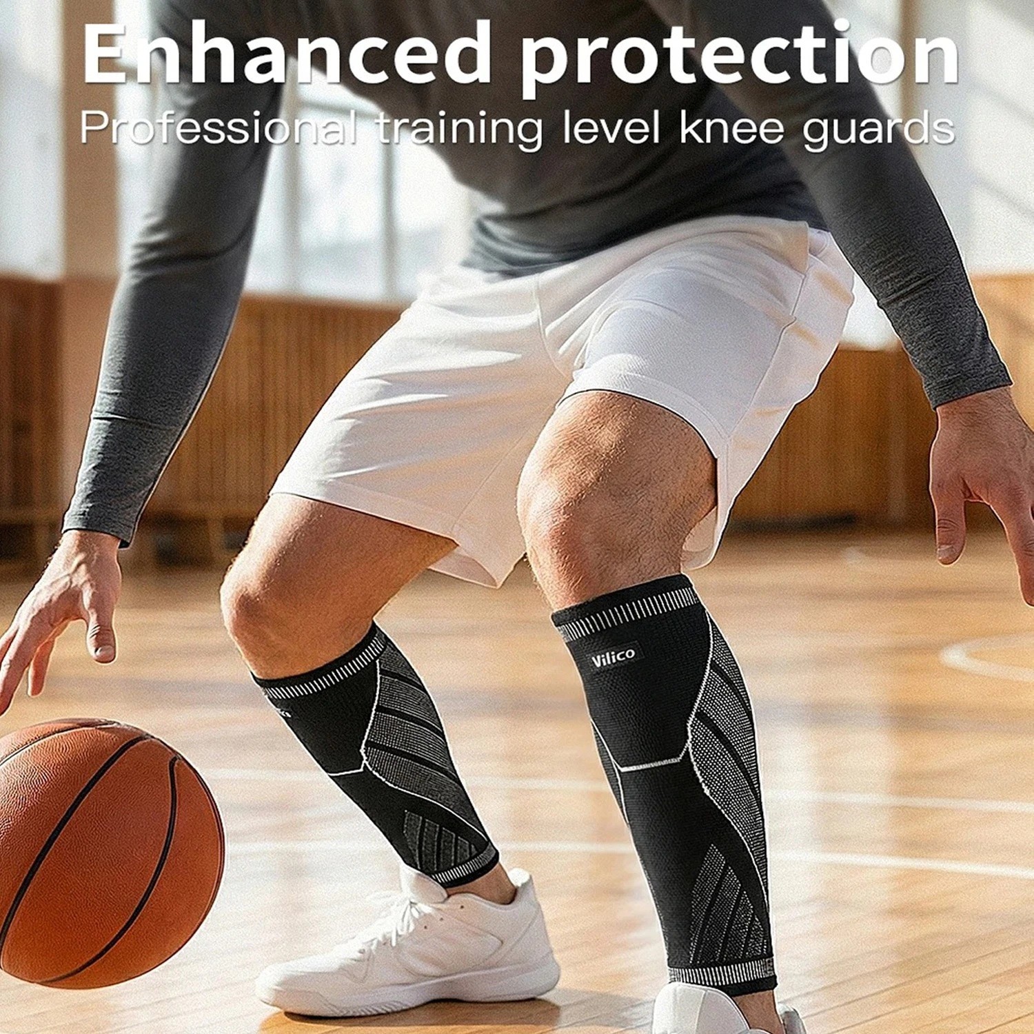Calf Sleeves Footless Compression Socks Support Brace Shin Splint Pain Relief