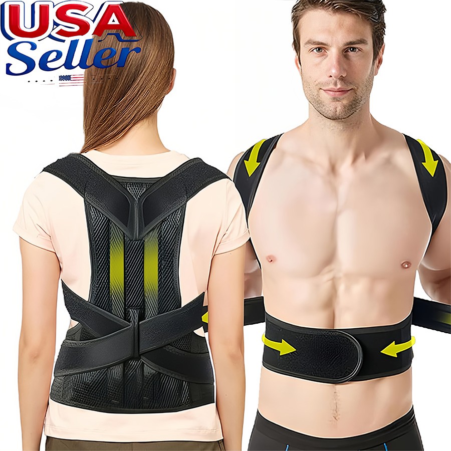 Posture Corrector Back Brace Straightener for Lumbar, Shoulder, Neck, Scoliosis