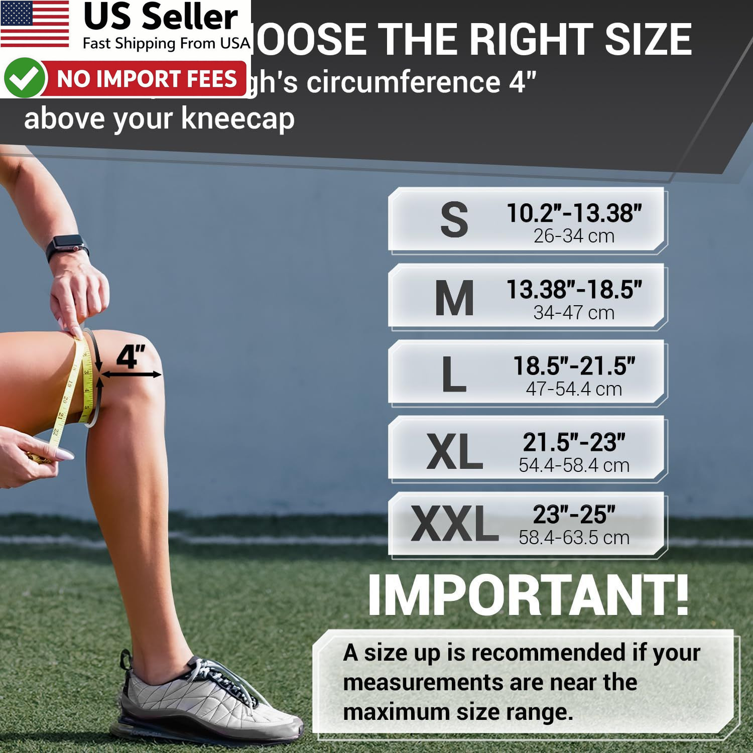 DR BRACE ELITE Knee Brace Men Women Patella Gel Pads Side Stabilizers Pain Large