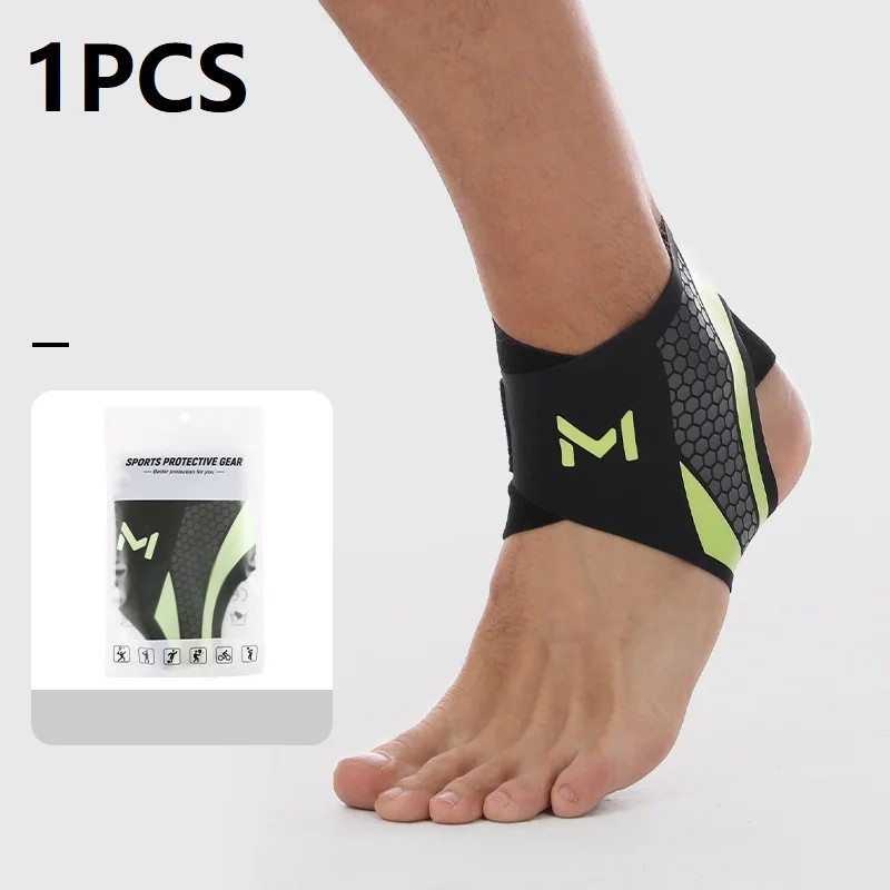 1-2pcs Ankle Protector Bandage Compression Foot Support Pain Relief Soccer