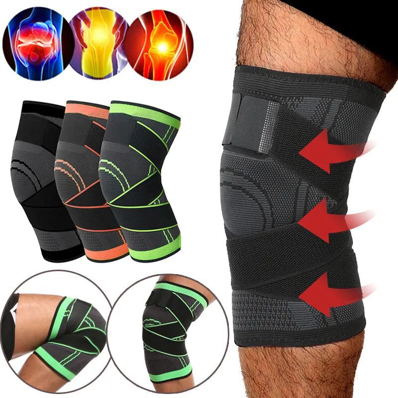2x Knee Sleeve Compression Support for Arthritis Pain, Running Safety,Men/Women