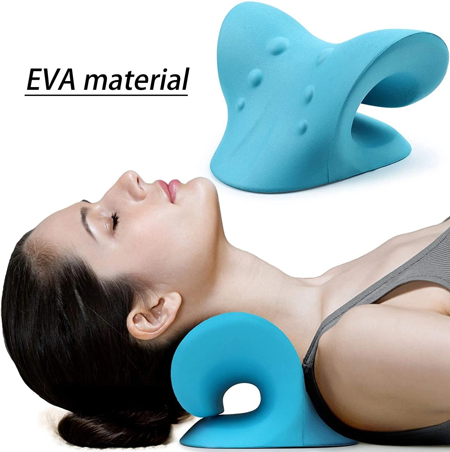 Neck Shoulder Stretcher Relaxer Cervical Cloud Shape Traction correction pillo