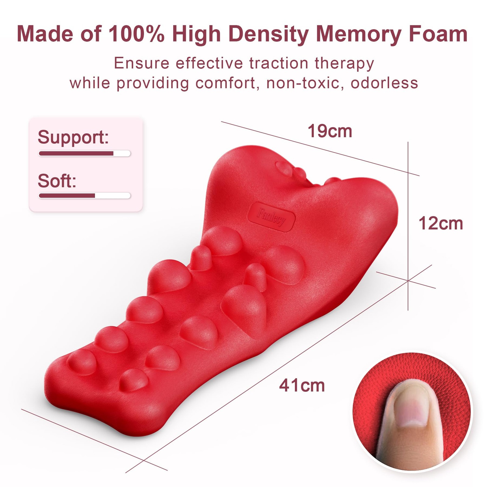 Neck and Shoulder Relaxer with Upper Back Massage Point, Cervical Traction De…