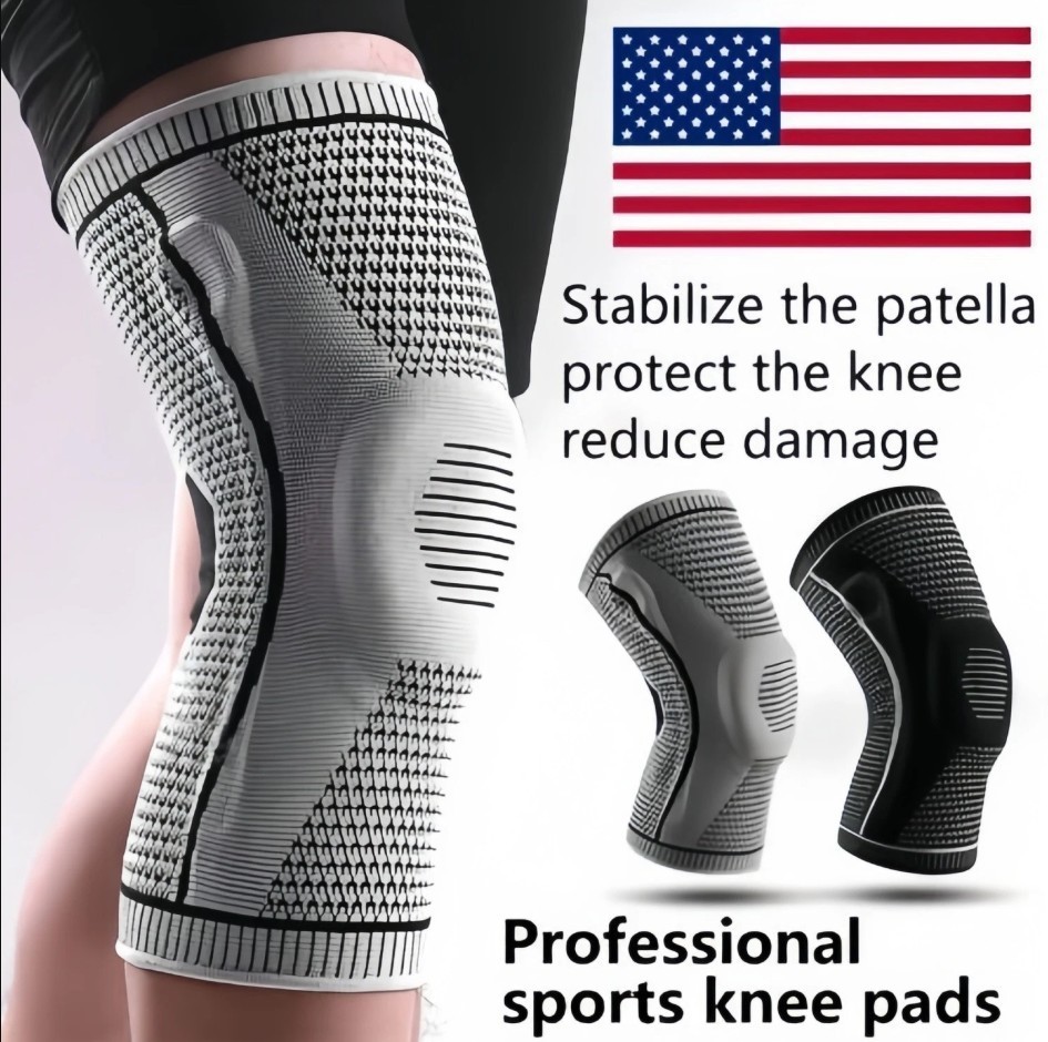 Knee Sleeve Compression Brace Support For Sport Gym Joint Pain Arthritis Relief
