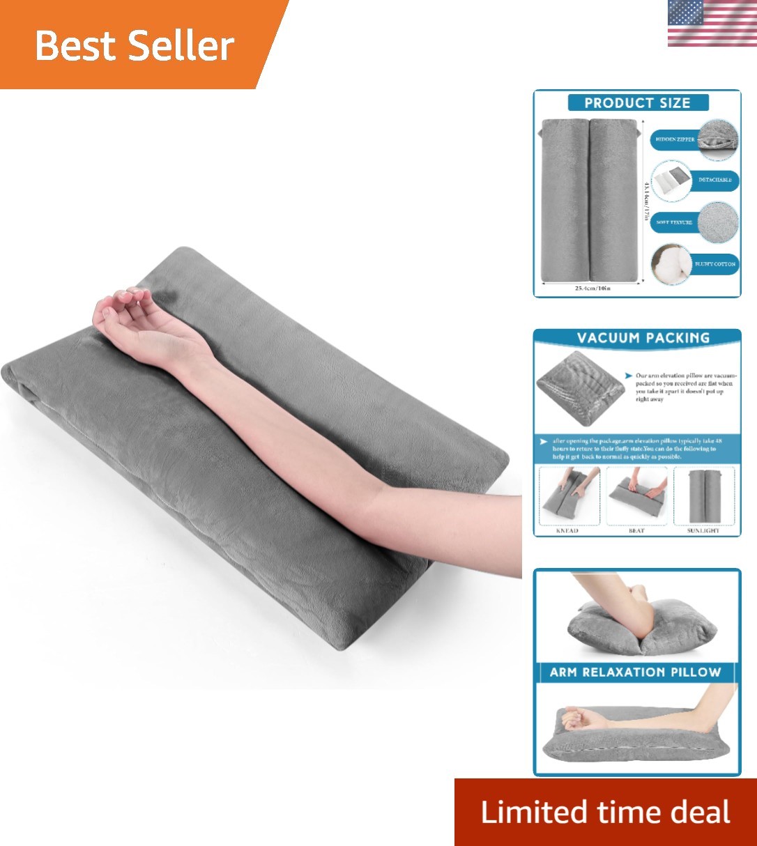 Arm Pillows for Adults Pain Relief for Arm Pain Broken Post Surgery Soft Rest…