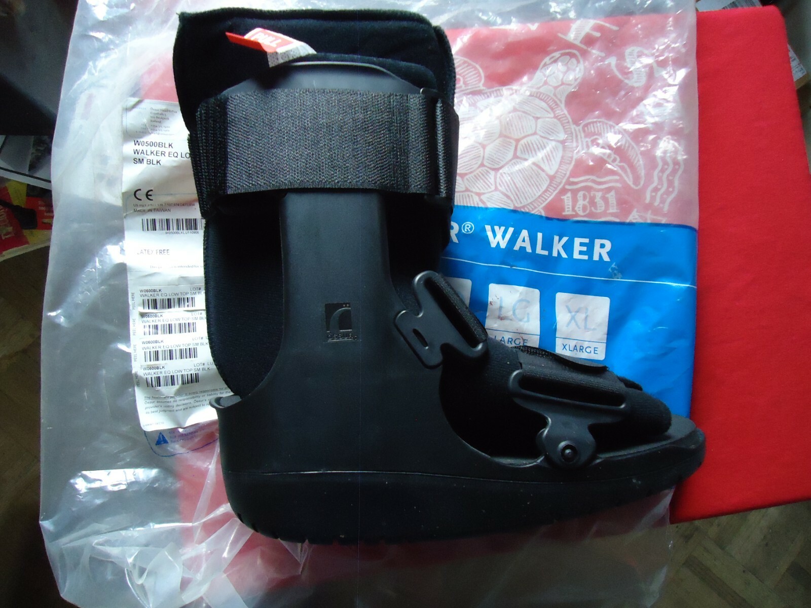 OSSUR EQUALIZER WALKER LOW TOP SIZE SMALL COLOR BLACK