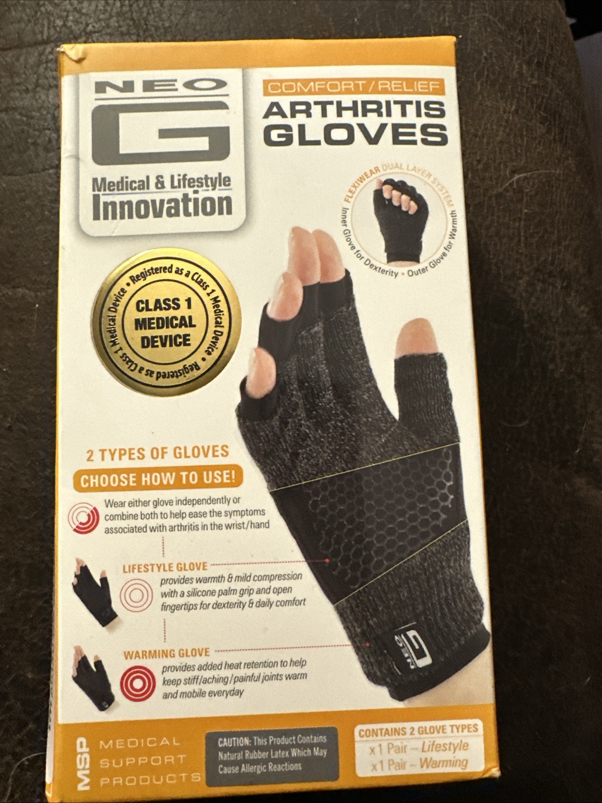 NeoG Arthritis Gloves Comfort Relief Size Large
