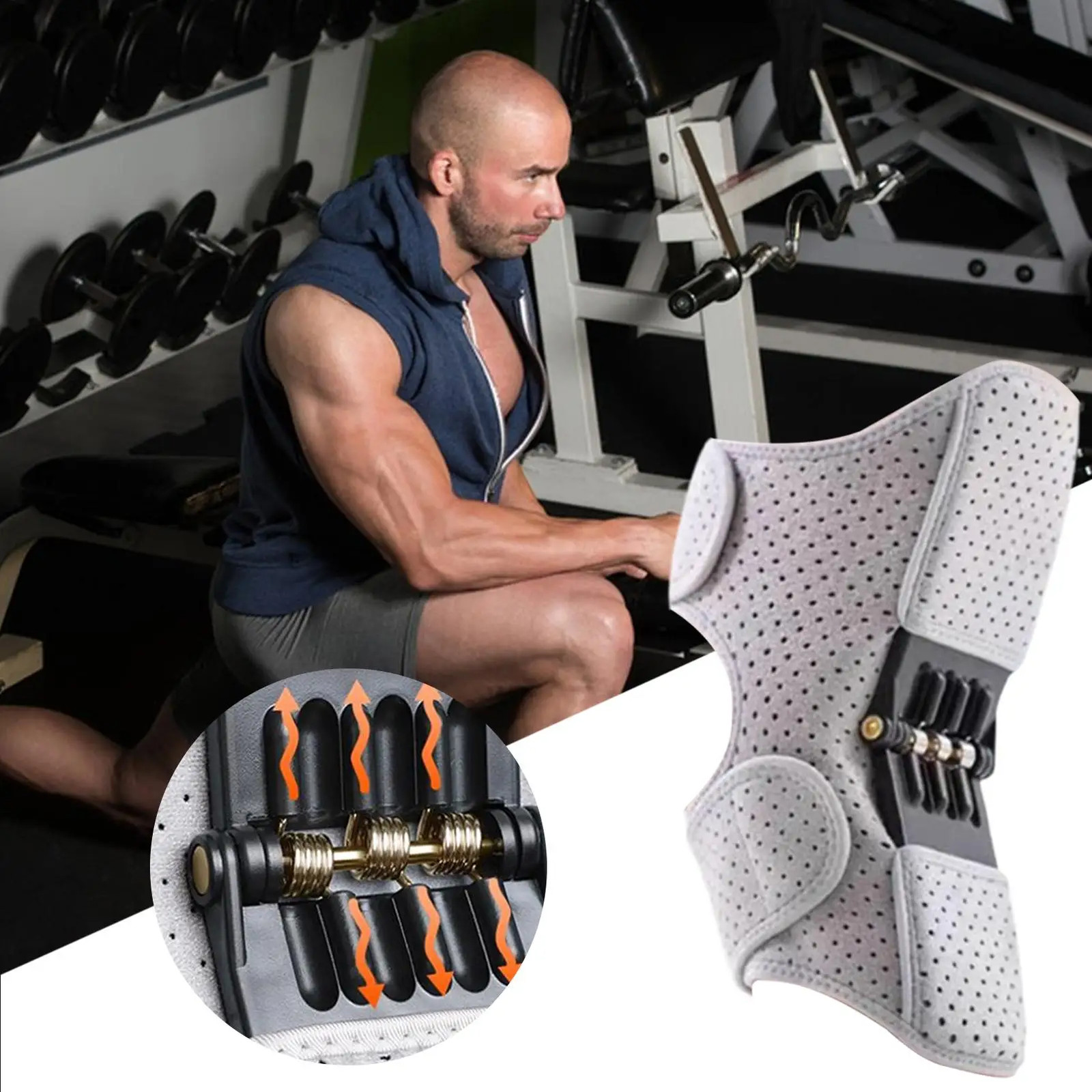 Knee Assistive Device Knee Powerful Brace Joint Support Booster Adjustable