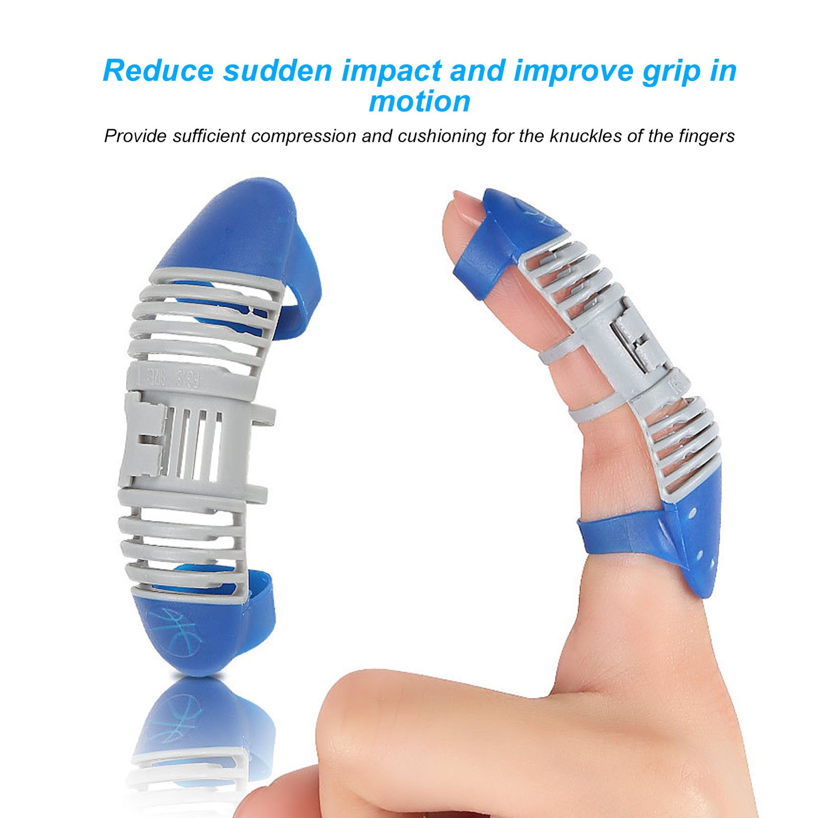 3.1×0.9×2.2in Finger Splint Brace Pain Relief Hollow Out Type Finger Support WT