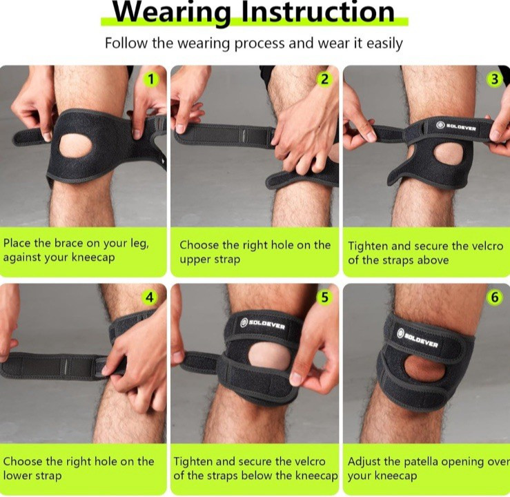 Knee Brace Adjustable Compression Support for Sport Joint Pain Arthritis Relief