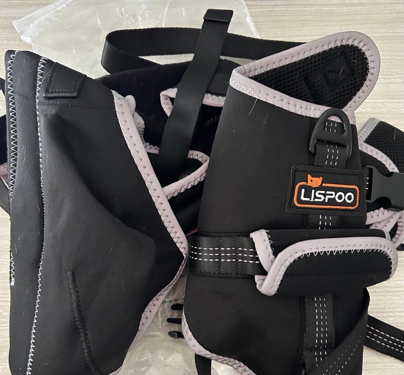 Extra Large LISPOO Dog Hip Support Brace Adjustable Dog Leg Brace for Hips Black