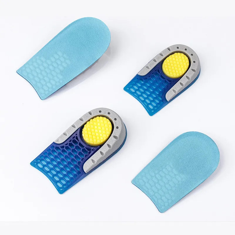 Silicone Height Increase Insole Soft Elastic Half Insoles for Feet Plantar Fasci