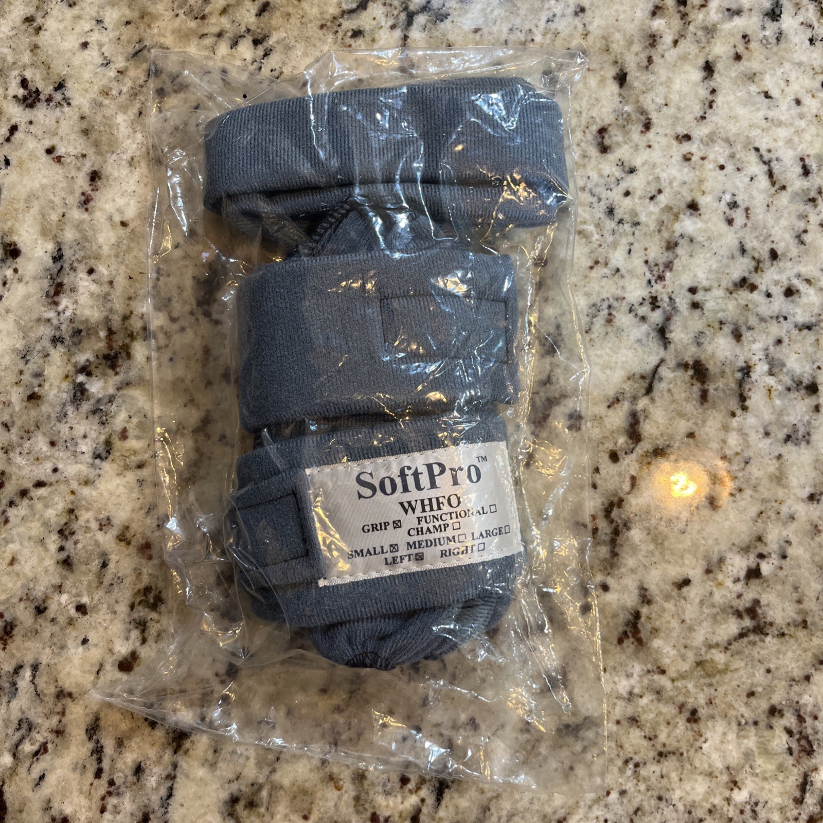 SoftPro WHFO Grip Orthopedic Brace Cover Small Blue Support for Wrist Left Hand
